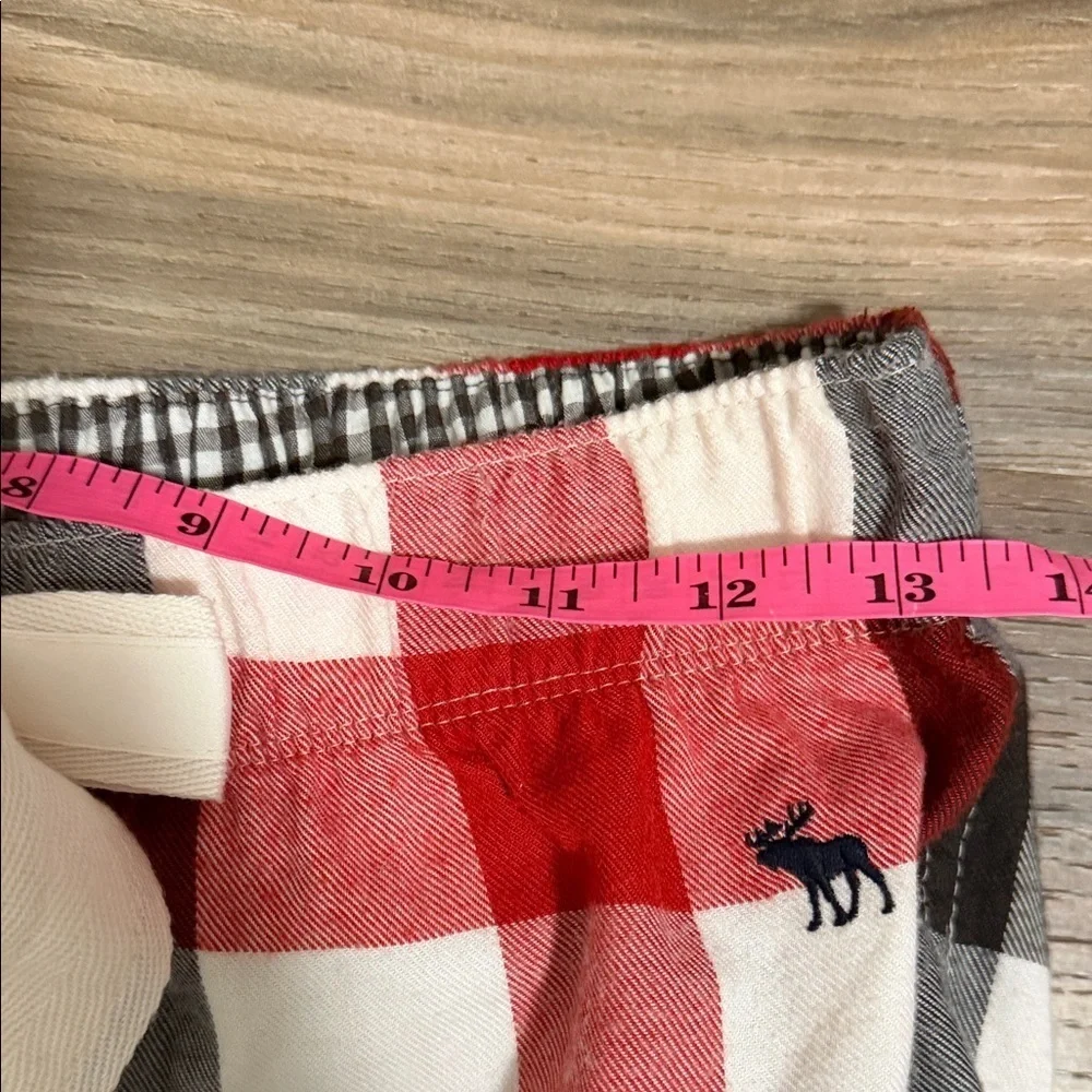 Abercrombie & Fitch Women’s XL Flannel Pajama Pants Red Plaid Drawstring Vintage